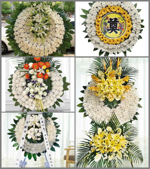 广东江门市恩平市大田镇石山村花圈速递